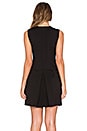 view 3 of 4 Pleat Vee Dress in Black