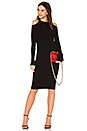 view 1 of 3 Open Shoulder Dress in Black