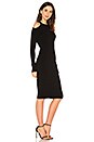 view 2 of 3 Open Shoulder Dress in Black