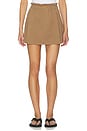 view 1 of 6 Mid Rise Cotton Pull On Skort in Almondine