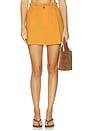 view 1 of 6 JUPE-SHORT EN COTON TAILLE MI-HAUTE in Apricot