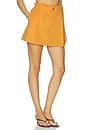view 2 of 6 JUPE-SHORT EN COTON TAILLE MI-HAUTE in Apricot