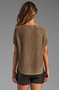 view 2 of 4 Short Sleeve Boat Neck Sweater in Sage