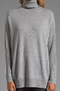 view 4 of 5 Oversized Wool-Cashmere Turtleneck in Heather Steel