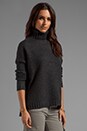 view 2 of 4 Cozy Turtleneck in Dark Charcoal