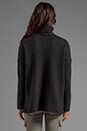 view 3 of 4 Cozy Turtleneck in Dark Charcoal
