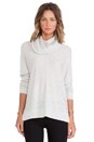 view 1 of 4 Seamed Turtleneck in Heather Snow