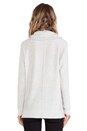 view 3 of 4 Seamed Turtleneck in Heather Snow