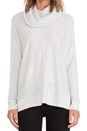 view 4 of 4 Seamed Turtleneck in Heather Snow
