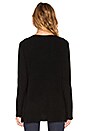 view 3 of 3 Cashmere Rib V Neck Sweater in Black