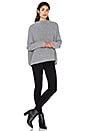 view 5 of 4 Funnel Neck Sweater in Medium Grey