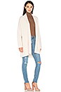 view 2 of 3 Textured Shawl Cardigan in Off White