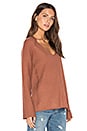 view 2 of 4 Deep V Pullover in Cinnamon