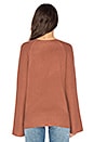 view 3 of 4 Deep V Pullover in Cinnamon