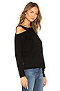 view 2 of 4 Off Shoulder Pullover in Black