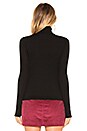 view 3 of 4 JERSEY TURTLENECK in Black