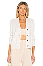 view 1 of 5 Shrunken Button Cardigan in White
