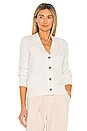 view 2 of 5 Shrunken Button Cardigan in White