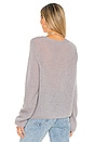 view 3 of 4 Featherweight Ribbed Pullover in Stone Grey