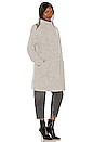 view 3 of 4 Clean Edge Cardigan Coat in Light Grey