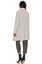 view 4 of 4 Clean Edge Cardigan Coat in Light Grey
