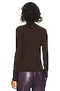 view 3 of 4 Ribbed Long Sleeve Mock Neck in Hickory