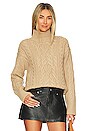 view 1 of 4 Cable Sweater in Camel