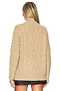 view 3 of 4 Cable Sweater in Camel