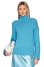 view 1 of 4 Rib Mock Neck Sweater in Fountain
