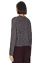 view 3 of 5 Multicolor Marl Crew Sweater in Rust & Teal Stone Combo