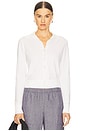 view 1 of 4 Double Layer Mesh Cardigan in Optic White