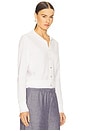 view 2 of 4 Double Layer Mesh Cardigan in Optic White