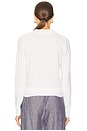 view 3 of 4 Double Layer Mesh Cardigan in Optic White