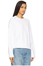 view 2 of 4 Structured Boucle Crew Neck in Optic White
