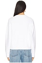 view 3 of 4 Structured Boucle Crew Neck in Optic White