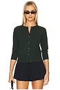 view 1 of 4 Metal Button Cardigan in Forest