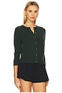 view 2 of 4 Metal Button Cardigan in Forest