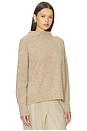 view 2 of 4 Funnel Neck Pullover in Oat Donegal