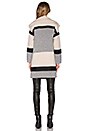 view 3 of 3 Colorblock Car Coat in Ivory & Grey