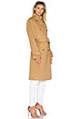 view 3 of 5 Melton Trench Coat in Camel