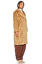 view 3 of 4 Faux Shearling Coat in Sand Shell