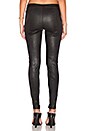 view 3 of 4 Leather Ankle Zip Legging in Black
