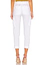 view 3 of 4 Belted Linen Pant in Optic White