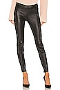 view 1 of 4 Leather Zip Legging in Black