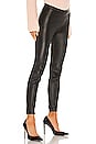 view 2 of 4 Leather Zip Legging in Black