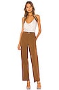 view 4 of 4 High Waist Straight Leg Pant in Pecan