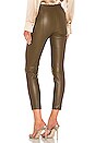 view 3 of 4 Leather Crop Pant in Dark Olive