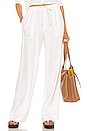 view 1 of 4 Tie Front Pull On Pant in Optic White