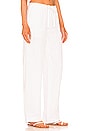 view 2 of 4 Tie Front Pull On Pant in Optic White