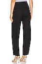 view 3 of 4 High Waist Tailored Utility Trouser in Black